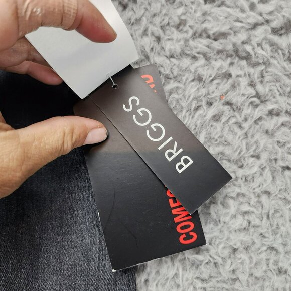 Briggs Pants Womens 16 Gray Stretch High Rise Comfort Waistband Dress NWT - Picture 3 of 16